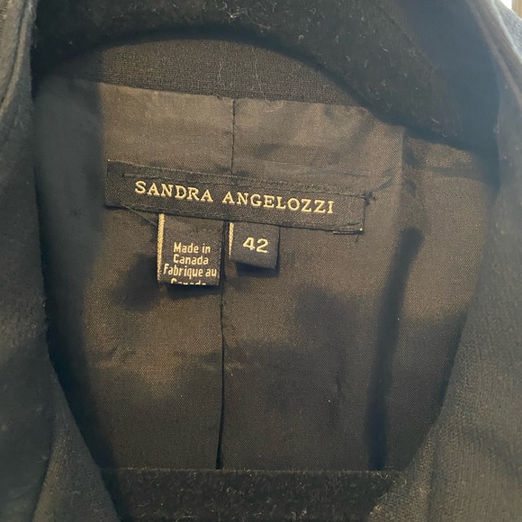 Sandra Angelozzi bomber style black jacket - Picture 3 of 4